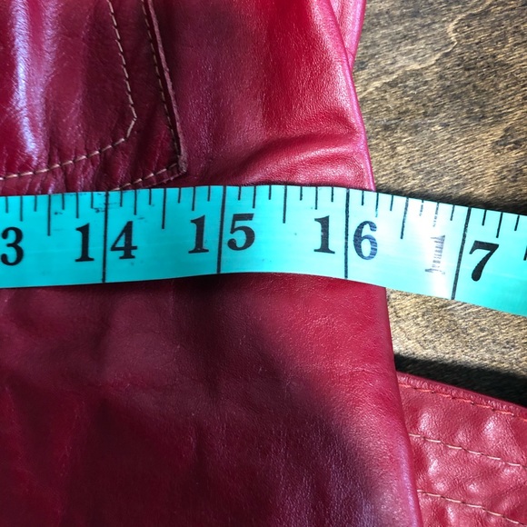Vintage Red Leather Jacket - Picture 16 of 16